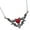 3, variant on Edgy Gothic Resin Heart Necklace With Bat Wing Charm Copper Chain For Women