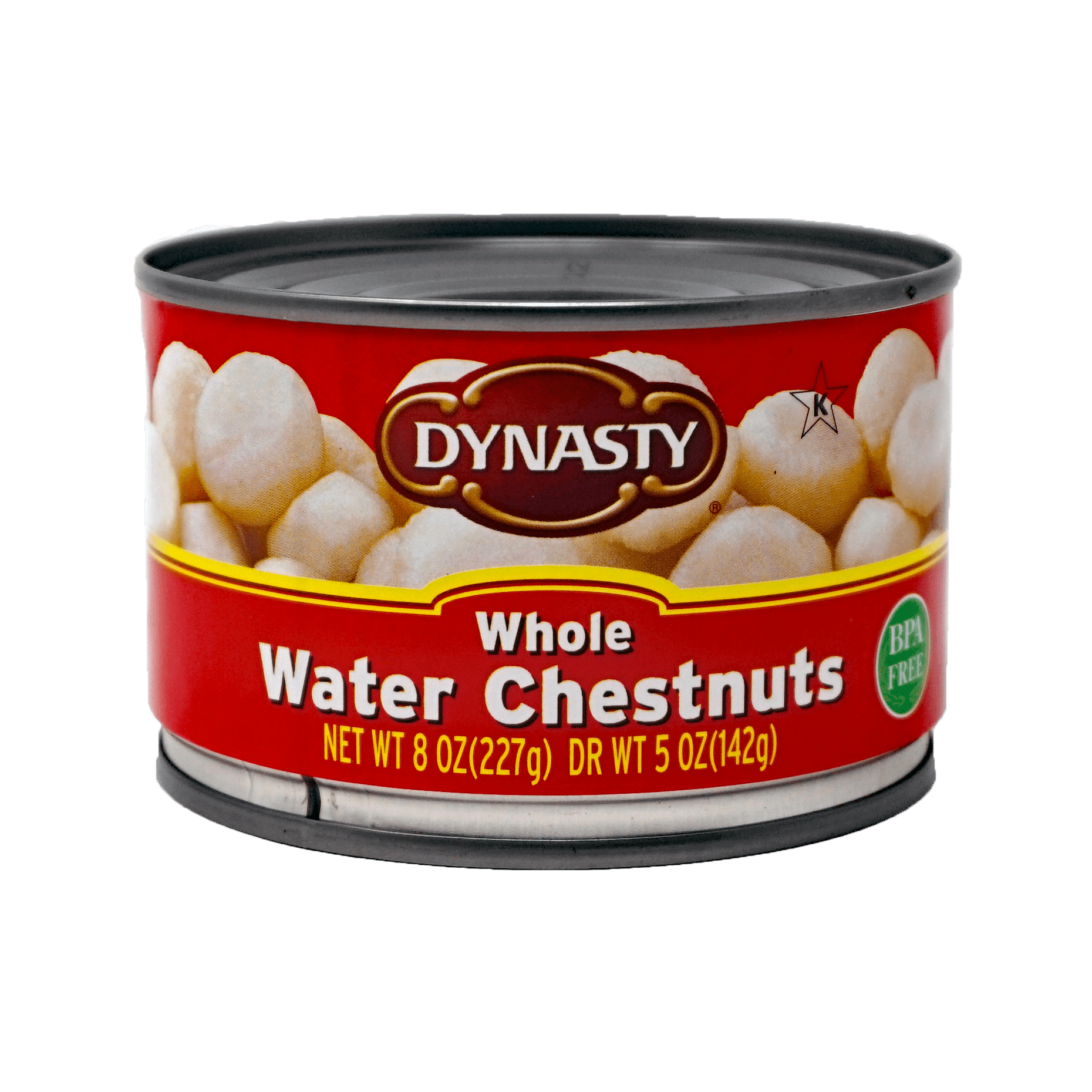 DYNASTY Water Chestnuts Whole 8oz (227g)