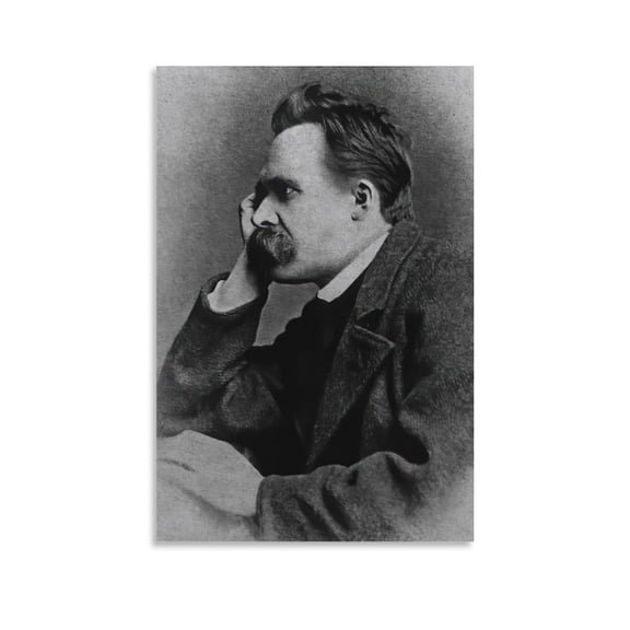 Writers About Religion And Science Friedrich Nietzsche Celebs Poster-denoise-denoise Posters Wall Art Painting Canvas Gift Living Room Prints Bedroom Decor Poster Artworks 24x36inch(60x90cm)