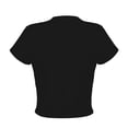 thumbnail image 2 of Playera George para Mujer, Escote Redondo, Manga Corta Delantero Doble Negro Talla EG, 2 of 4