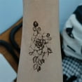 thumbnail image 5 of FOCUSNORM Autocollant de Tatouage Temporaire en Papier Floral Motif Réaliste Imperméable Résistant à la Sueur Autocollant Mode, 5 of 5