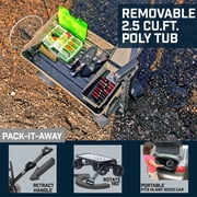 Mighty Max Cart® Camo Outdoor Fishing Cart, Cooler Wheel Kit, Never-Flat 8-Inch Wheels, with CamoTub