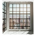 thumbnail image 3 of Ambesonne Scenery Shower Curtain, Urban Modern City View, 69"Wx75"L, Pale Brown White, 3 of 3