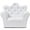 White, variant on Kids Sofa with Ottoman, Crown-Like Kids Couch w/Comfy Armrests, Sturdy Wood Structure, PVC Leather Surface & Crystal Decoration, Toddler Chair with Footstool, Ideal for Princess 3-5 (Pink)