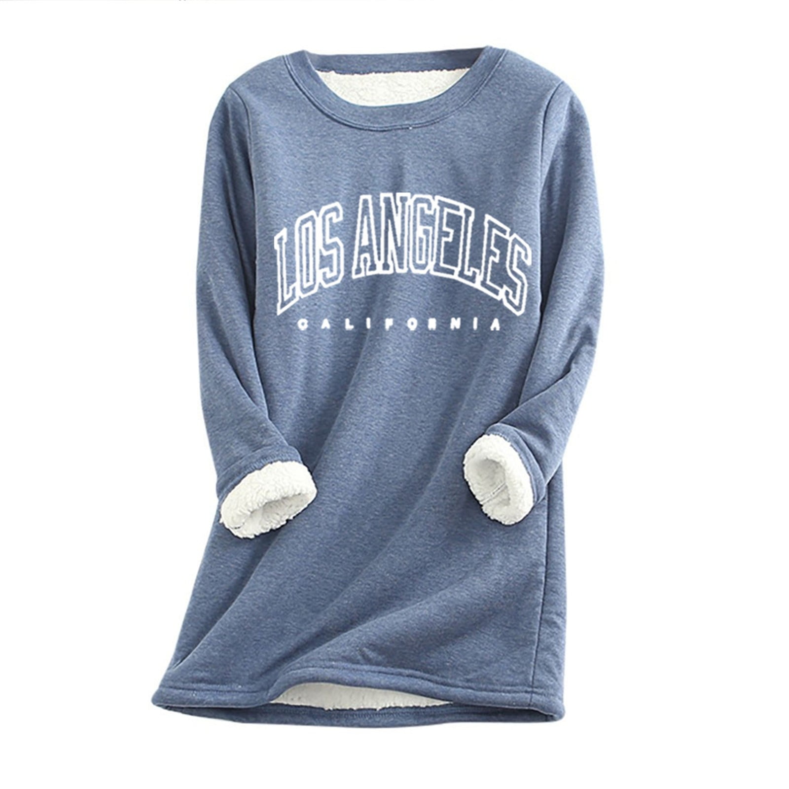 fvwitlyh Cute Sweatshirts Women's Thickening Long Sweatshirt String