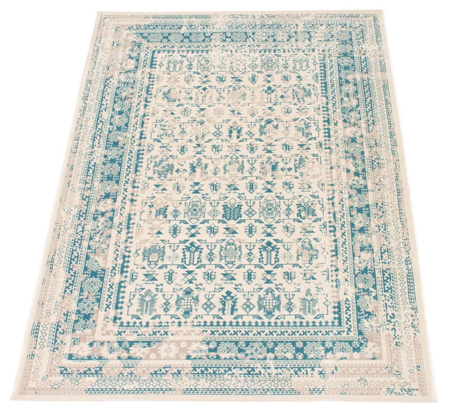 ECARPET Traditional Style Area Rug for Dining Room, Living Room and Bedroom Wilby Light Green