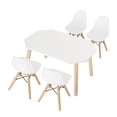thumbnail image 1 of Mesa para niños con sillas de madera, fácil de limpiar, practico y moderno, 1 of 4