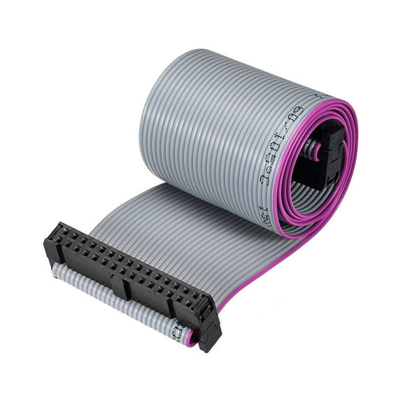 IDC Wire Flat Ribbon Cable FC/FC Connector A-type 30Pins 2.54mm Pitch 50cm Length