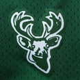 thumbnail image 2 of Men's Mitchell & Ness Green Milwaukee Bucks Big & Tall Hardwood Classics Team Swingman Shorts, 2 of 2