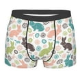 thumbnail image 4 of Goofa Easter Rabbit Printed Men's Boxer Briefs Underwear, Moisture-Wicking Underwear, Trunk,Soft and Breathable Cotton Underwear-Large, 4 of 9