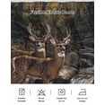 thumbnail image 5 of Forest Deer Wrap Around Bed Skirts for California King Bed 16" Drop,Bed Skirt with Adjustable Elastic Belt Dust Ruffle Bed Valance for Bedroom Hotel Luxury Farmhouse Vintage River Elk Bed Frame Cover, 5 of 7