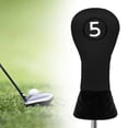 thumbnail image 1 of Funda protectora para cabeza de palo de Golf, regalo de golfista de cuello largo Premium, Golf duradero negro 5, 1 of 8