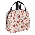 thumbnail image 2 of Honeii Autumn Brown Butterfly Print Lunch Bag Women, Lunch Box Lunch Bag for Women Adult Men, Small Leakproof Cute Lunch Tote Large Capacity Reusable, 2 of 8