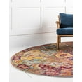 thumbnail image 5 of Unique Loom Monterey Collection Area Rug - Aztec (6' 1" Round Multi/Blue), 5 of 7
