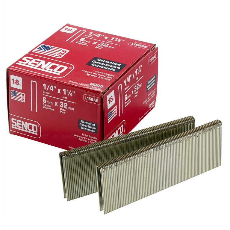 Bostitch 7/32 inch W X 1-1/8 in. L Galvanized Steel Wire Staples 18 Ga. Bostitch 7/32 inch W X 1-1/8 in. L Galvanized Steel Wire Staples 18 Ga.