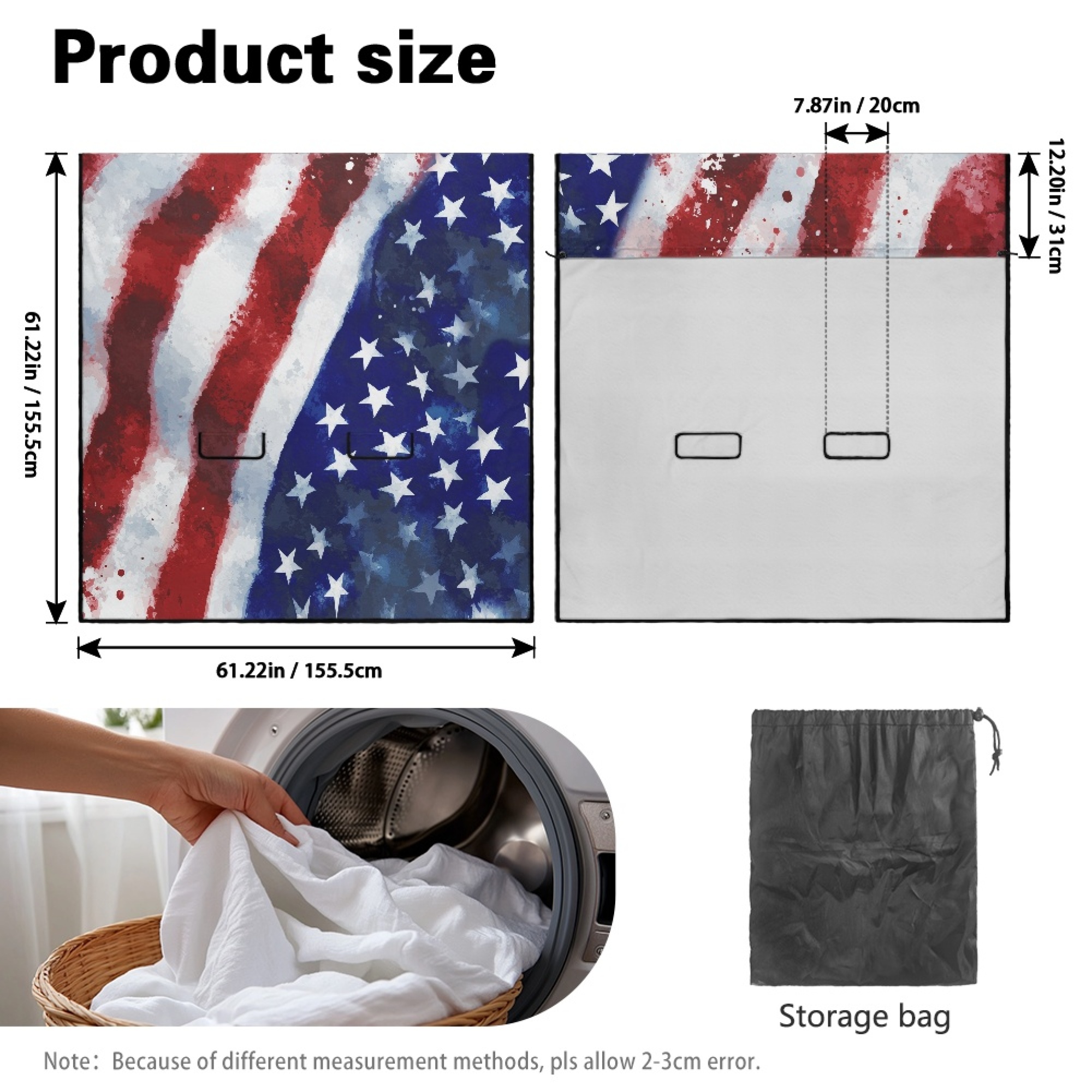 Xixirimido Patriotic American Flag Car Seat Cover Towel Backseat Breathable Rear Bench Towel Seat Covers for 4th of July Non-Slip Universal Fit for Sedan Trucks Van SUV, Auto Seat Protector