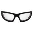 thumbnail image 2 of Epoch Eyewear Foam3 Padded Motorcycle Sunglasses Black Frames Clear Lens ANSI Z87.1+, 2 of 8