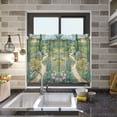 thumbnail image 3 of Yayeee Kitchen Curtains Tier Pair Light Filtering 27"x24" Rod Pocket Short Cafe Window Panel, Garden Scene, 3 of 6