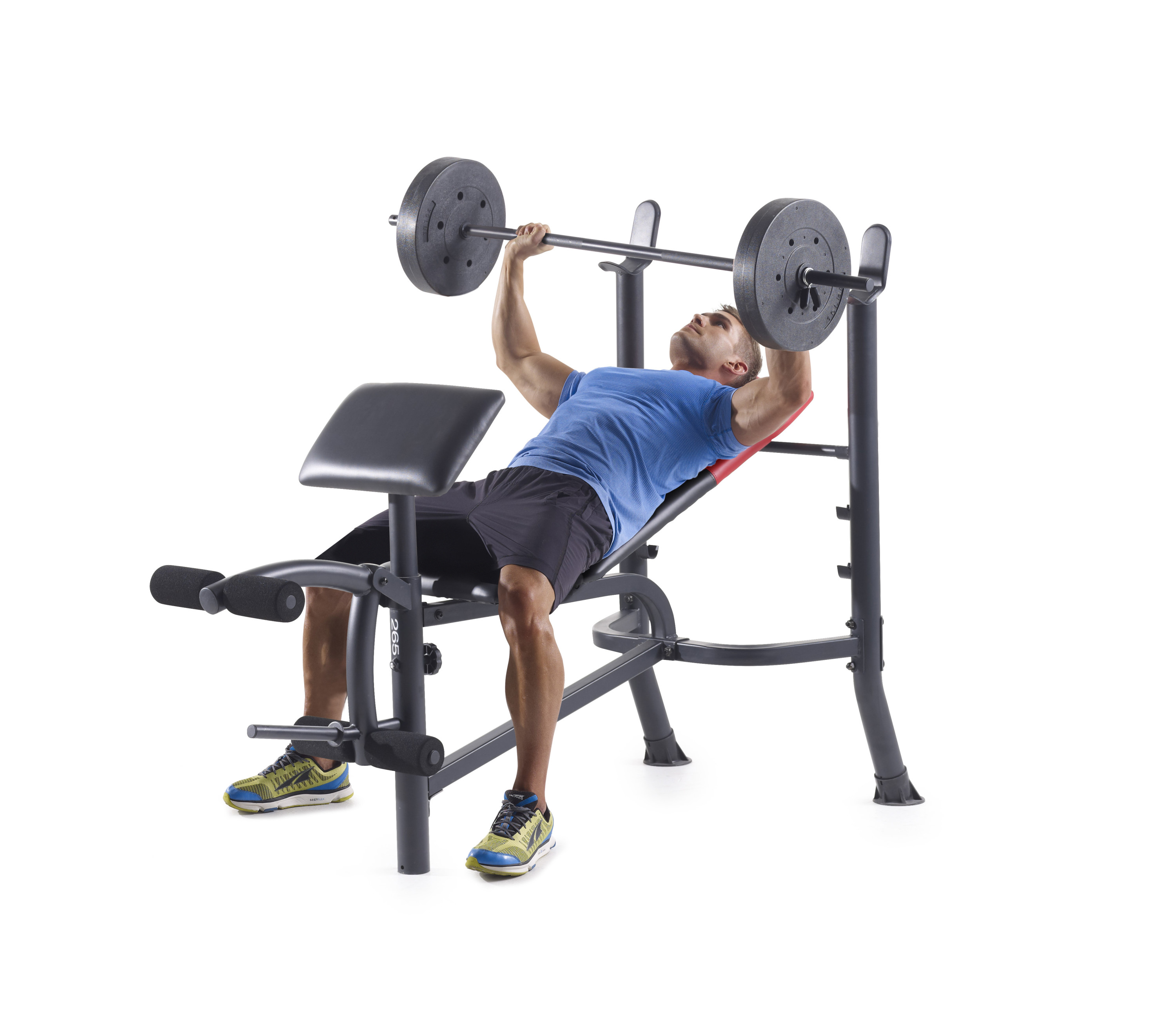 Weider Pro 265 Standard Weight Bench with 80 lb. Vinyl Weight Set - image 5 of 8