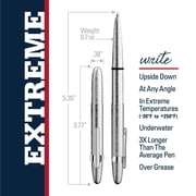 Fisher Space Pen Bullet Pen - 400 Series - Brushed Chrome w/ Clip - Gift Boxed
