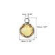 thumbnail image 2 of Cristal Natal Unique Bargains piedra dije Noviembre Colgante Gota cuentas Amarillo Paquete de 10, 2 of 6