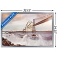 thumbnail image 3 of Roller Coaster Bridge Wall Poster, 22.375" x 34" Framed, 3 of 6