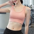 thumbnail image 2 of 2DXuixsh Sports Bras for Women Full Coverage Plus Size Lifting Bra High Impact Sports Bras for Women Padded Workout Bras Racerback Bras Yoga Bras Pink Size L, 2 of 9