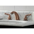 thumbnail image 4 of Kingston Brass KB966 Magellan Widespread Bathroom Faucet with Retail Pop-Up, Antique Copper, 4 of 5
