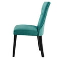 thumbnail image 6 of Side Dining Chair, Set of 2, Teal Blue, Velvet, Modern Contemporary, Kitchen Room Cafe Bistro Restaurant Hospitality, 6 of 9