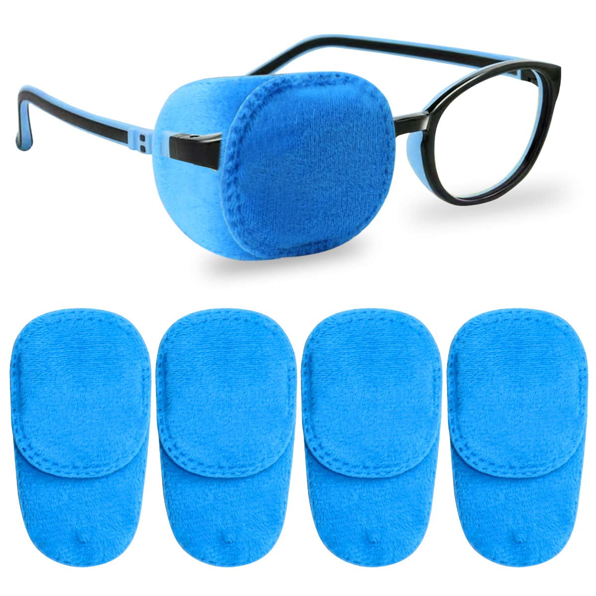 Blue ROSENICE 6pcs Childrens Eye Patch Amblyopia for Glasses Treat Lazy Eyes and Strabismus