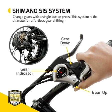 Swagtron - EB-6 20" Electric Bike w/ 20-mile Max Operating Range & 18.6 mph Max Speed - Black