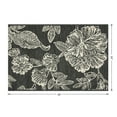 thumbnail image 4 of Mainstays 24 in x 36 in Black & White Floral Outdoor Scatter Rug, 4 of 9