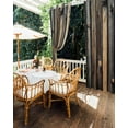 thumbnail image 5 of nqOlkjepod Outdoor Curtains for Patio Waterproof, Retro Wooden Outdoor Privacy Panels Grommet, Modernism Vintage Black Brown Blackout Outside Curtains for Porch/Cabana/Pergola 54"x108", 1 Panel, 5 of 8