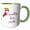Green/White, variant on 3drose, Image of Flag with Text Equality Love Pride, 15oz Mug
