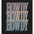 thumbnail image 5 of Western Howdy Adult Short Sleeve Tee-Large-Black, 5 of 6