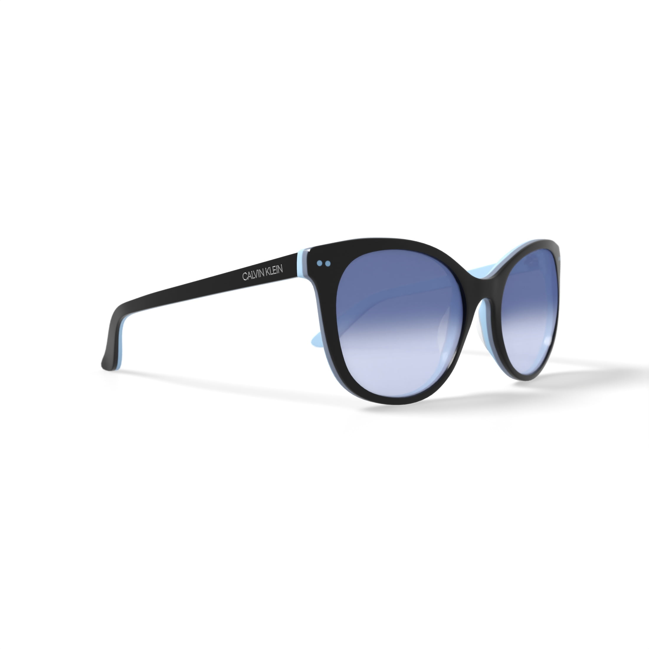 Calvin Klein Women's Rx'able Fashion Sunglasses, CK18509SG, Black, 55-18-135, with Case