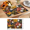 thumbnail image 6 of Spring Flower Placemats Set of 1, Pastoral Orange Leaf Non-Slip Place Mats Washable Table Mats for Kitchen Dining Table Decorations Indoor/Outdoor, 6 of 9