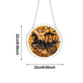 thumbnail image 3 of Halloween Sun Catcher for Window Hanging, Wooden Puzzle Ghost Witch Acrylic Stained Glass Decor for Windows Door Wall, House Warming Gift for Puzzle Lovers by MPOISVA, 3 of 6
