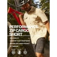 thumbnail image 2 of Wrangler® Men's and Big Men's Outdoor Performance Zip Cargo Short with UPF 50+, Sizes 30-48, 2 of 10
