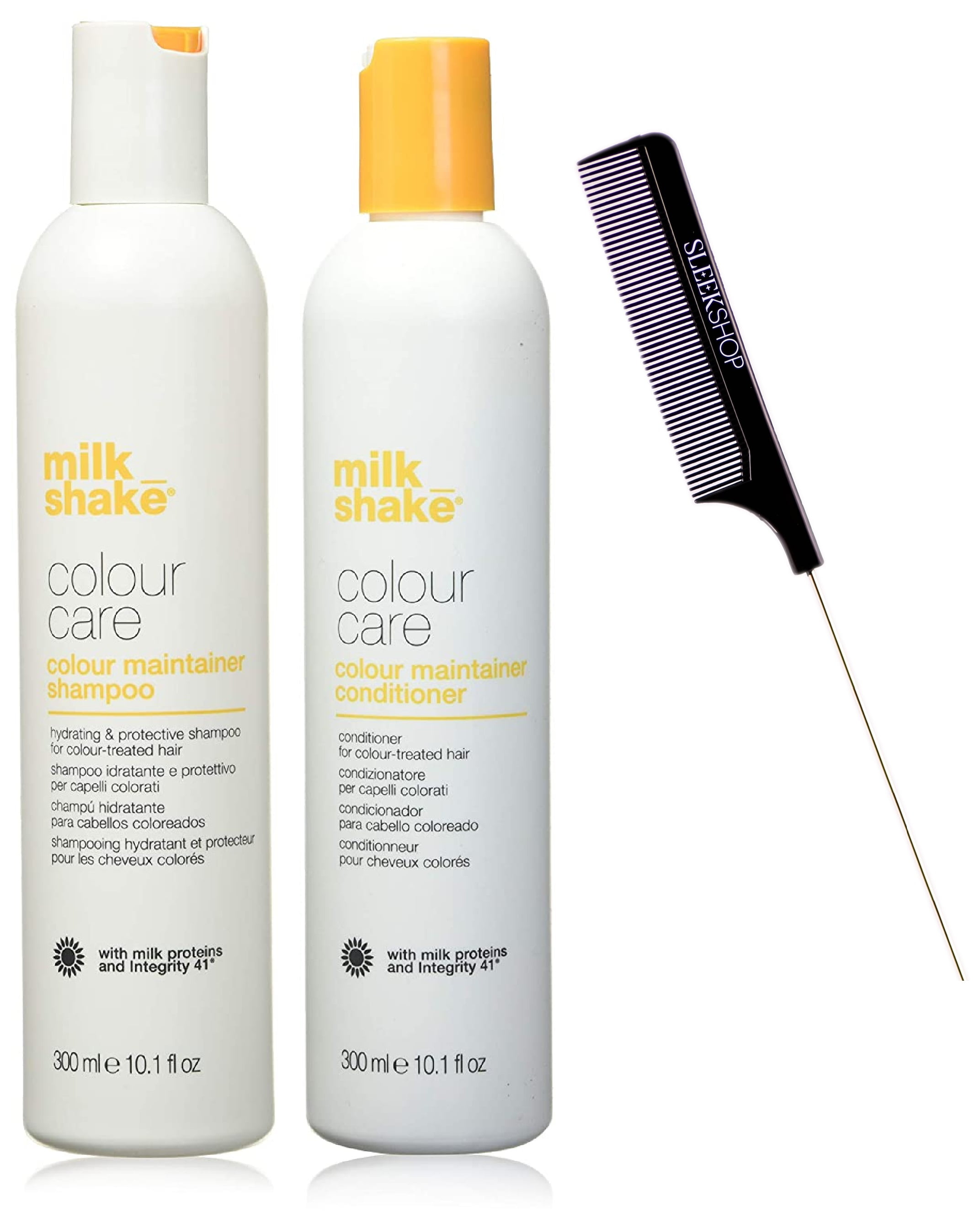 Opmærksom Overvind Afstemning Milk_Shake Color Care COLOR MAINTAINER Shampoo & Conditioner DUO SET (w/  Sleek Comb) Milkshake for Color Treated Hair Milk Shake (10.1 oz + 10.1 oz  DUO KIT) - Walmart.com
