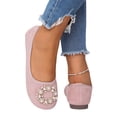 thumbnail image 6 of Feminine Casual Footwear, Women's Round Toe Mary Jane Flats Comfortable Strap Ballet Shoes with Flexible Walking Sole and Dressy Office Shoes Dress Shoes Feminine Classic Strap Flats, US-6.5/EU-38, 6 of 8