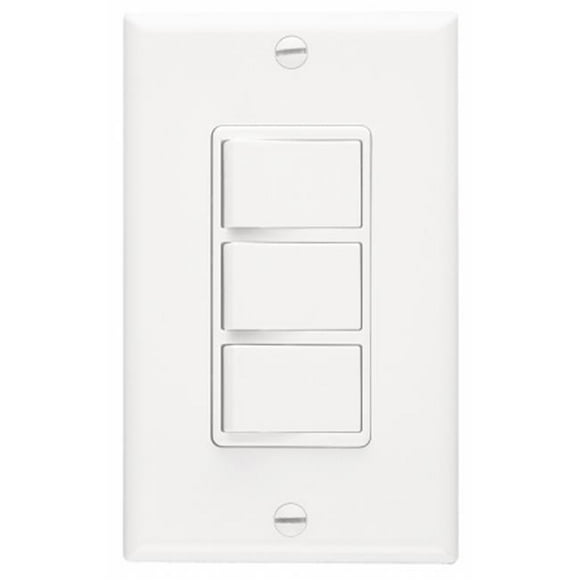 Broan-Nautus P66W Interrupteur de Contrôle de Ventilateur Blanc 3 Fonctions