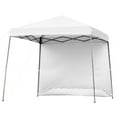 thumbnail image 2 of Patiojoy 10x10 ft Pop up Canopy Tent One Person Set-up Instant Shelter with Central Lock W/ Roll-up Side Wall White, 2 of 8