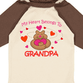 thumbnail image 4 of Inktastic Heart Belongs To Grandpa Girls Long Sleeve Baby Bodysuit, 4 of 5