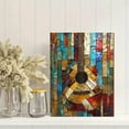 thumbnail image 2 of Abstract Mosaic Guitar Wall Art Canvas Painting，Suitable for Living Room， Bedroom， Office， Study， and Hotel Decoration., 2 of 8