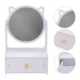 thumbnail image 2 of Weiweiguan 1Pc Desktop Cosmetic Mirror Drawer Style Mirror Table Mirror with Storage Box, 2 of 6
