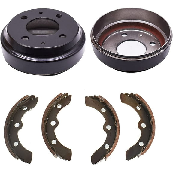 Genrics Golf Cart Brake Drums Shoes Kit Replacement for Yamaha G1 G2 G8 G9 1982-1992
