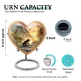 thumbnail image 2 of SABURIAL Frogs Urn Human Remains For Mom & Dad - Funeral Urns For Ashes - 8 Inch - Large With Velvet Bag - Adult Urns For Human - Cremation Memorial - Burial And Funeral Urn, 2 of 7