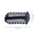 thumbnail image 2 of Unique Bargains 1 Pc Elegant Bead Hollow Wide Headwrap Dark Blue, 2 of 5