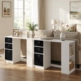 thumbnail image 2 of Furinno JAYA 40-Inch White 3 Fabric Drawers Entryway Table. White, 2 of 5